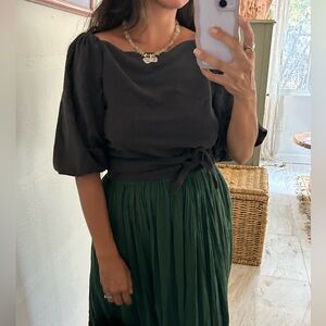 Roam vintage raw silk reversible blouse